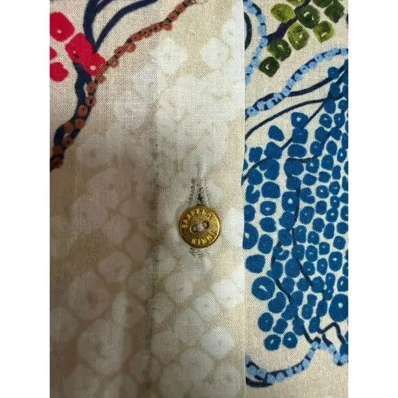 Saaksha & Kinni Cambric Cotton Periwinkle Bandhani Printed Batwing Shirt Sz Sm - Picture 5 of 6